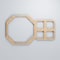 Ekena Millwork Extra Small Johnston Decorative Fretwork Wood Wall Panels, Alder, 12 3/8"W x 7 3/8"H x 3/8"T WALW08X08X0375JHNAL - alternate 3